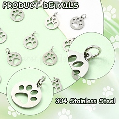 10Pcs 304 Stainless Steel Pendants&nbsp;STAS-YW0002-72