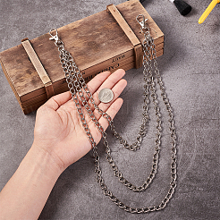 Fashion Universal Hip Hop Belt Waist Chain Jeans Punk&nbsp;PALLOY-TAC0019-01P