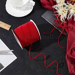 Polyester Velvet Ribbon for Gift Packing and Festival Decoration&nbsp;SRIB-M001-4mm-260