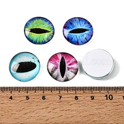 Printed Transparent Glass Cabochons&nbsp;GL-CBAA22A-14