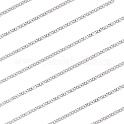 20M Tarnish Resistant 304 Stainless Steel Curb Chains&nbsp;CHS-BBC0001-15