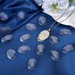 50Pcs Transparent Glass Cabochons&nbsp;GGLA-BBC0001-02