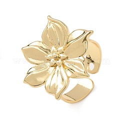 Brass Cuff Open Rings&nbsp;RJEW-Z129-02G-04