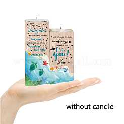 Wood Candle Holder&nbsp;AJEW-WH0268-004