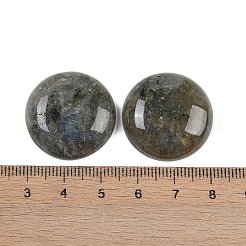 天然石ラブラドライトカボション  半円/ドーム  25x7~8mm&nbsp;G-H1596-FR-25mm-05