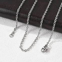 Non-Tarnish 304 Stainless Steel Cable Chain for Necklace&nbsp;STAS-E052-61P-50cm