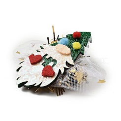 Christmas Theme Glitter Felt Fabric Alligator Hair Clip&nbsp;PHAR-U002-01K