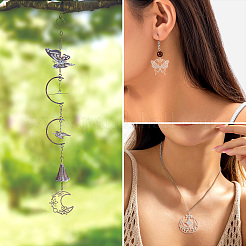 10Pcs 5 Style 201 Stainless Steel Pendants&nbsp;STAS-PJ0001-47