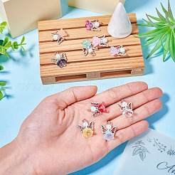 10Pcs Alloy Glass Pendants&nbsp;PALLOY-TAC0150