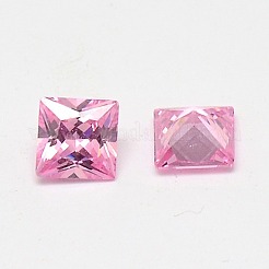 10PCS Mixed Grade A Square Shaped Cubic Zirconia Pointed Back Cabochons&nbsp;X-ZIRC-M004-8x8mm