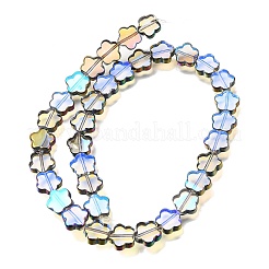 Electroplated Transparent Glass Beads Strands&nbsp;GL-CBA98F0-07E