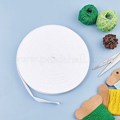 綿ツイルテープリボン  ヘリンボーンリボン  裁縫用  ホワイト  1/2インチ（12mm）  約45m /ロール&nbsp;OCOR-WH0032-75C