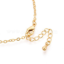 女性用真鍮アズキチェーンブレスレット  ニッケルフリー  長持ちメッキ  18KGP本金メッキ  7-1/8インチ（18cm）&nbsp;BJEW-N032-08F-G
