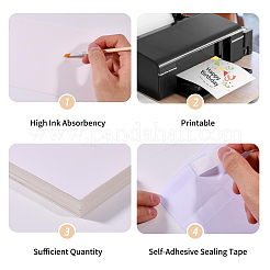 120Pcs Blank Paper Greeting Card with 120Pcs Envelope&nbsp;DIY-CO0001-21A
