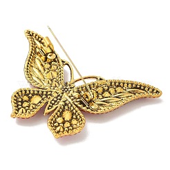 Butterfly Antique Golden Zinc Alloy Rhinestone Brooches&nbsp;JEWB-R051-01AG-02