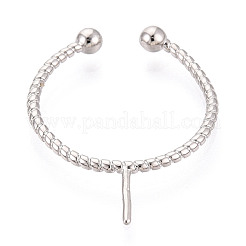 Brass Cup Peg Ring Settings&nbsp;KK-N274-34P