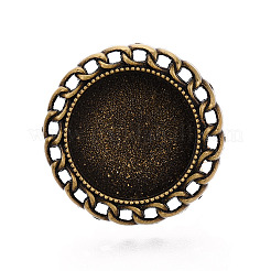 Adjustable Alloy & Iron Bezel Cup Ring Base with Rotatable Tray&nbsp;MAK-T012-14AB
