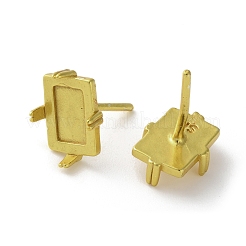Brass Stud Earrings Findings&nbsp;KK-R215-06G