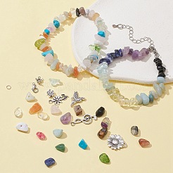 DIY Gemstone Bracelet Necklace Making Kit&nbsp;DIY-FS0002-93