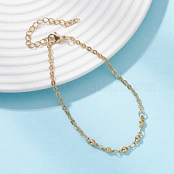 304 Stainless Steel Bar Link & Cable Chains Bracelets for Women&nbsp;BJEW-JB12688