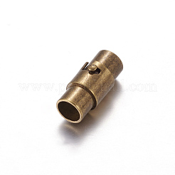 Brass Locking Tube Magnetic Clasps&nbsp;KK-MC077-AB