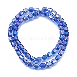 Electroplate Transparent Column Glass Beads Strands&nbsp;EGLA-A043-02-AB09