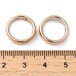 CCBプラスチックビーズフレーム  ローズゴールド  15x3.5mm  穴：1.6mm&nbsp;CCB-H001-01C-RG