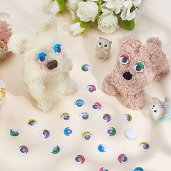 210Pcs 7 Colors Resin Doll Craft Eye&nbsp;DOLL-ME0001-03