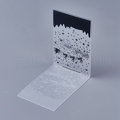 Transparent Clear Plastic Stamp/Seal&nbsp;DIY-WH0110-04F