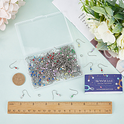 240Pcs 12 Color 304 Stainless Steel Earring Hooks&nbsp;STAS-SC0006-45