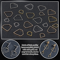 80Pcs 8 Styles Zinc Alloy Linking Rings&nbsp;FIND-GA0004-09