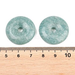 天然石アマゾナイトペンダント  ドーナツ/円盤チャーム  25x5.5~6mm  穴：4~4.5mm&nbsp;G-B196-01A-02