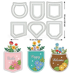 Pocket Theme Carbon Steel Cutting Dies Stencils&nbsp;DIY-WH0309-1533