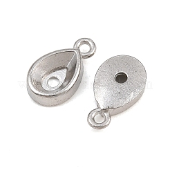 304 Stainless Steel Charm Rhinestone Settings&nbsp;SA-CBAC865-08E-P