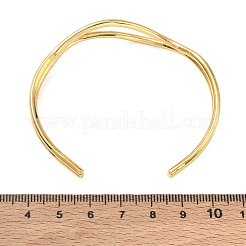 304ステンレススチール製波型カフバングル  ゴールドカラー  内径：1.97インチ（5cm）x2.36インチ（6cm）&nbsp;SA-CBA46AF-30G