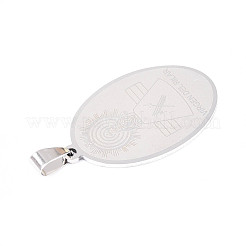 201 Stainless Steel Pendants&nbsp;STAS-T066-82P-01