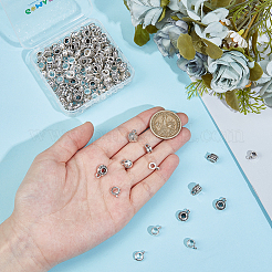 180 個 6 スタイル合金ハンガーリンク  チューブベイル  アンティークシルバー  4~12x3~9x2~6.5mm&nbsp;FIND-GO0003-91