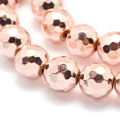 Electroplate Non-magnetic Synthetic Hematite Beads Strands&nbsp;G-L485-02A-LRG
