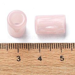 レジンヨーロピアンビーズ  大きな穴列ビーズ  ラベンダーブラッシュ  15x9x9mm  穴：5mm&nbsp;RESI-U008-01C