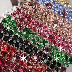 Preciosa&reg MAXIMA Crystal Sew-On Cups&nbsp;Y-PRC-SD14-00030-200-S
