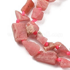 Raw Rough Natural Rhodonite Beads Strands&nbsp;G-D101-A02