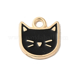 Rack Plating Alloy Enamel Charms&nbsp;ENAM-P254-03KCG