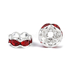 Brass Rhinestone Spacer Beads&nbsp;RB-A014-L6mm-21S
