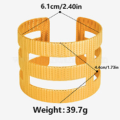 Elegant 304 Stainless Steel Cuff Bangles for Women&nbsp;RI2823-2