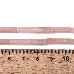 天然石ピンクオパールビーズ連売り  コラム  5~13x4mm  穴：1mm  約29~30個/連  14.96~15.16''（38~38.5センチメートル）&nbsp;G-T141-72B