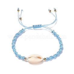 Adjustable Polyester Braided Bead Bracelet for Teen Girl Women&nbsp;BJEW-JB06878