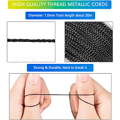 ナイロンメタリックコード  ミックスカラー  1mm  約20m /ロール  12のロール/セット&nbsp;MCOR-PH0001-03