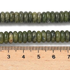 天然台湾ヒスイのビーズ連売り  ディスク  8x3mm  穴：1.4mm  約125個/連  15.28''（38.8センチメートル）&nbsp;G-G329-A06-3x8mm