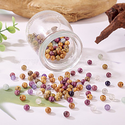 240Pcs 6 Styles Natural Fluorite Beads and Wood Beads&nbsp;G-KS0001-17