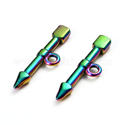 Ion Plating(IP) 304 Stainless Steel Toggle Clasps Parts&nbsp;X-STAS-D142-02C-M